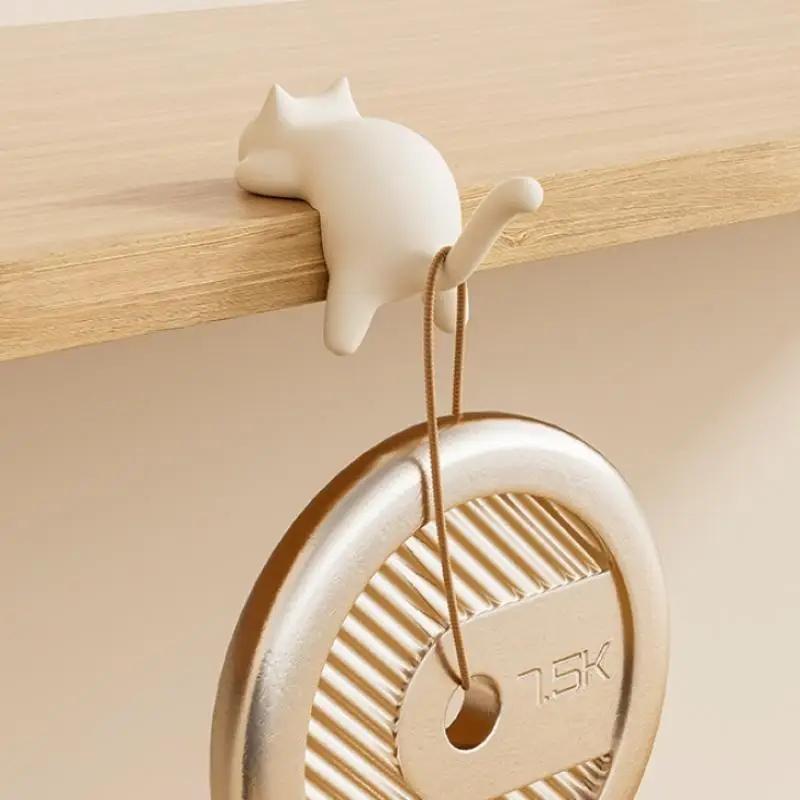 1/4 Stück Schreibtischhaken für Zuhause und Büro, tragbarer Katzen-Taschenhaken, Tischhaken, Organizer für Handtaschen, Rucksäcke und Reisetaschen