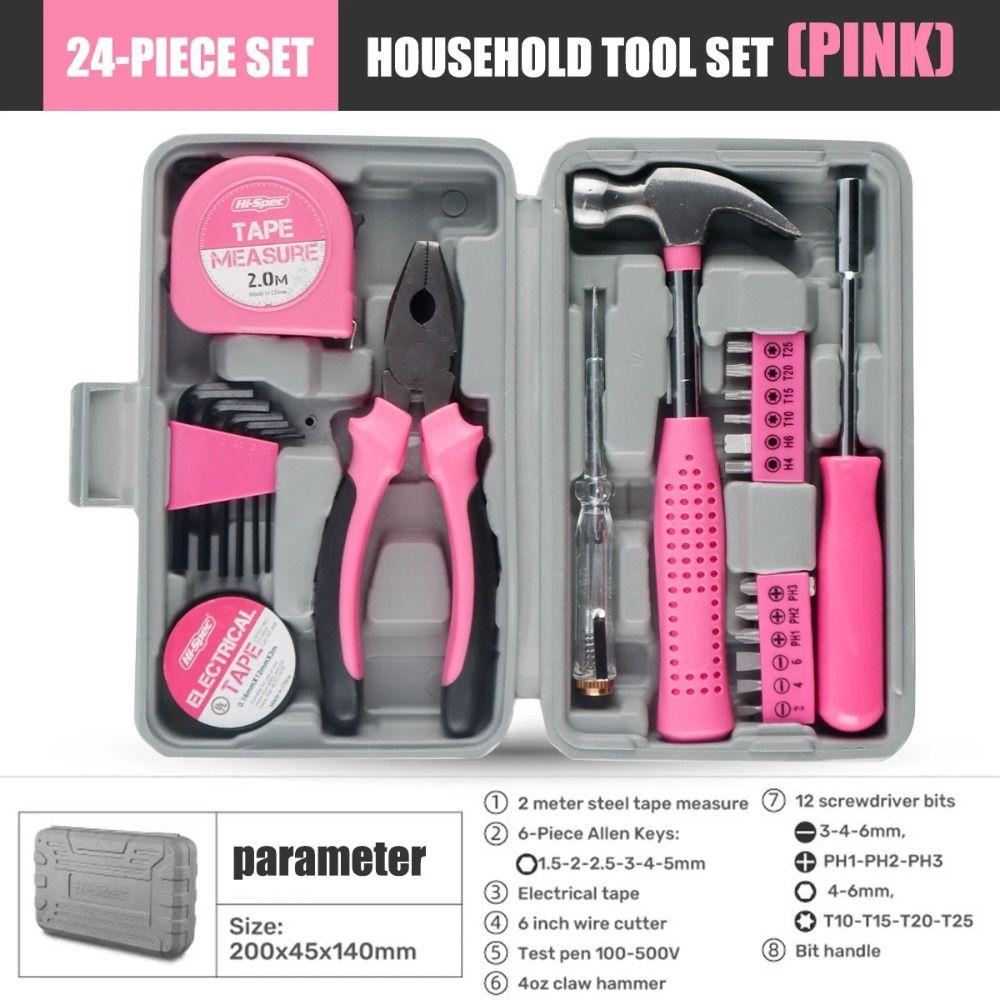 24/13pcs Hammer Repair Tool Kit Durable Essentials DIY Tool Multipurpose Hand Tool Set  Household