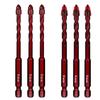 4/5/6 Stück 6/8/10/12mm Effizientes Exzentrisches Bohrer-Set 1/4 Zoll Schaft Für Glas/Zement/Granit Und Betonbohren