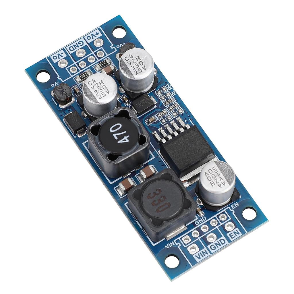 DROK Micro Boost Voltage Converter DC 4.8-35V to DC ±15V Positive Negative Dual Output Module 660mA Power Regulator Step Up Volts Transformer Board