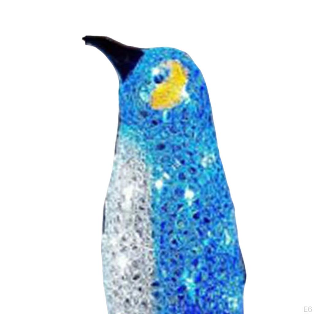 Acrylic Light Up Penguin LED Novelty Statue for Patio Outdoor Decor