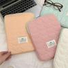 Love Plaid Laptop Storage Bag Quilted Tablet Sleeve Pouch Korean Style Computer Bag  For Women