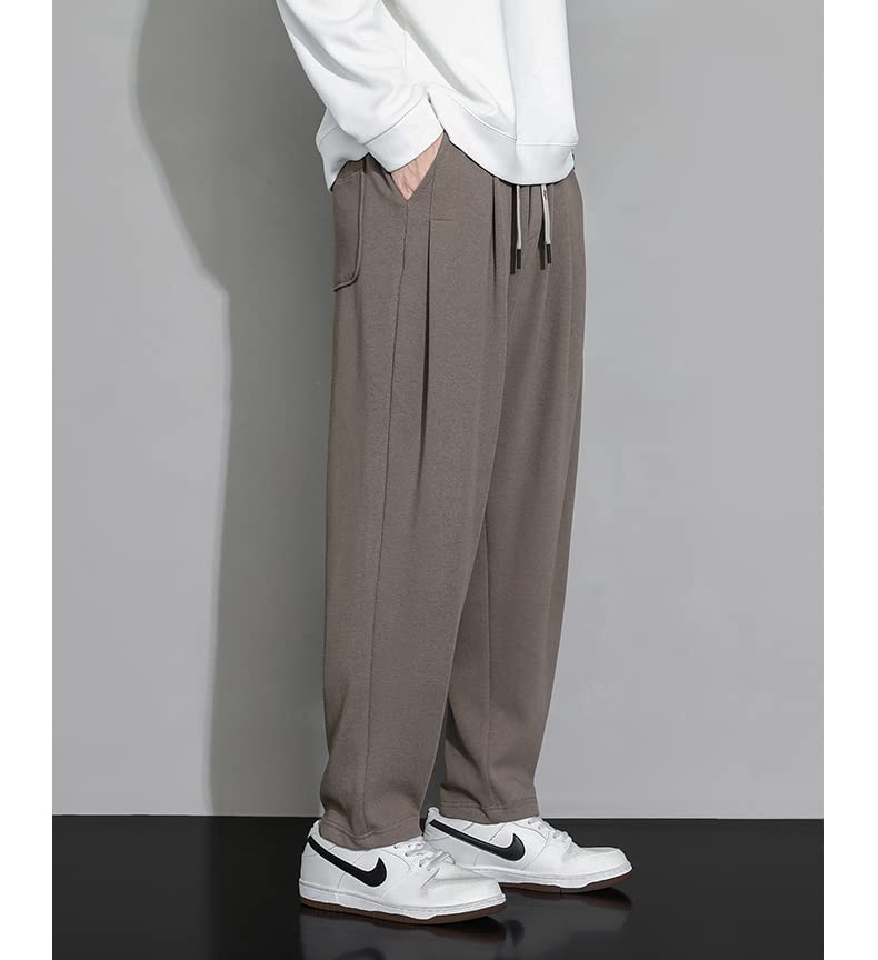 Long Relaxed Gaucho Plus Sizes Loose Elastic Solid [foveitaa] Men's Pants, Wide-Leg Pants, Pants, Available, Fit, Simple, Stylish, Sweatpants, Unisex,