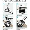 Three-Jaw Watch Case Opener for Repair and Battery Replacement