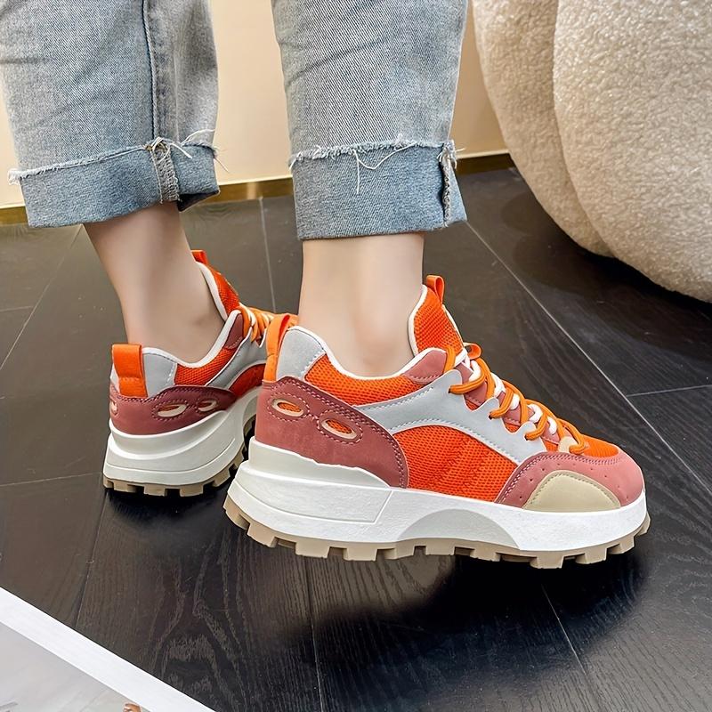 Fashionable All-Season Chunky Sole Trendy Versatile Sneakers, New Comfortable Women's Casual Shoes, Stylish Women's Footwear
