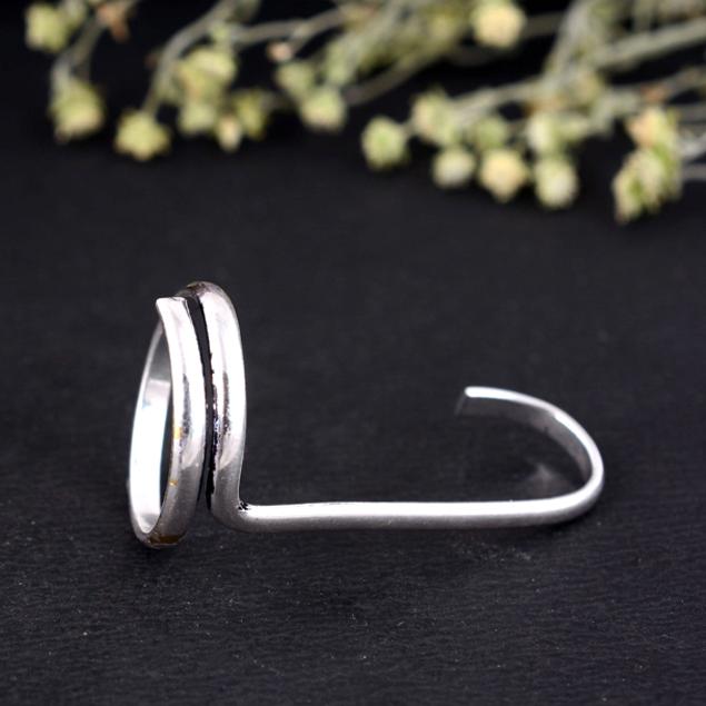 

Minimalist Nail Guard Ring | Adjustable Silver Finger Stall Jewelry | Simple Boho Claw Ring | Unique Modern Nail Armor Statement 10 срібний