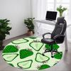 1pc Cactus Pattern Office Round Area Rug, Indoor Mat Suitable For Office, Under Office Chairs Bedroom Living Room Home Decor, Room Deco