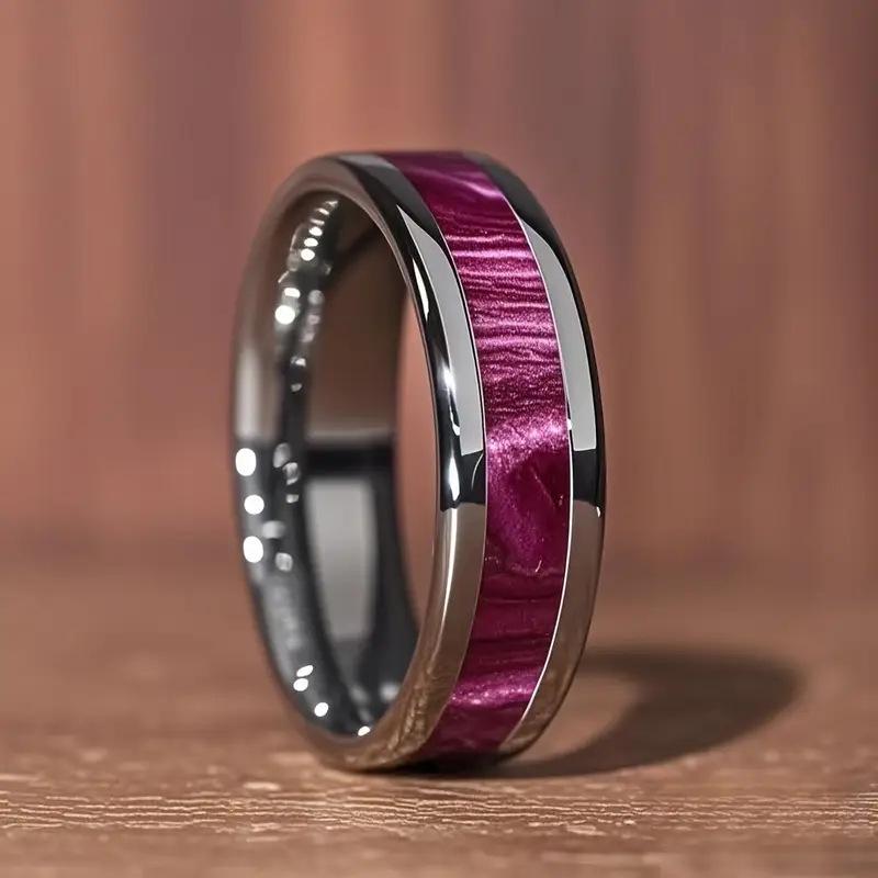 Европейский и американский бестселлер: Мужское кольцо из фиолетовой нержавеющей стали Size 9