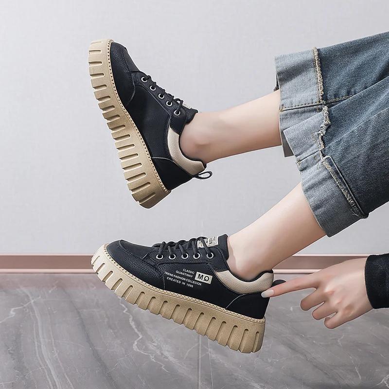 Tied High Platform Women's Small Size Shoes Tennis Walking Sneakers Silver Sports Promo Advanced Temis Small Price Snekers
