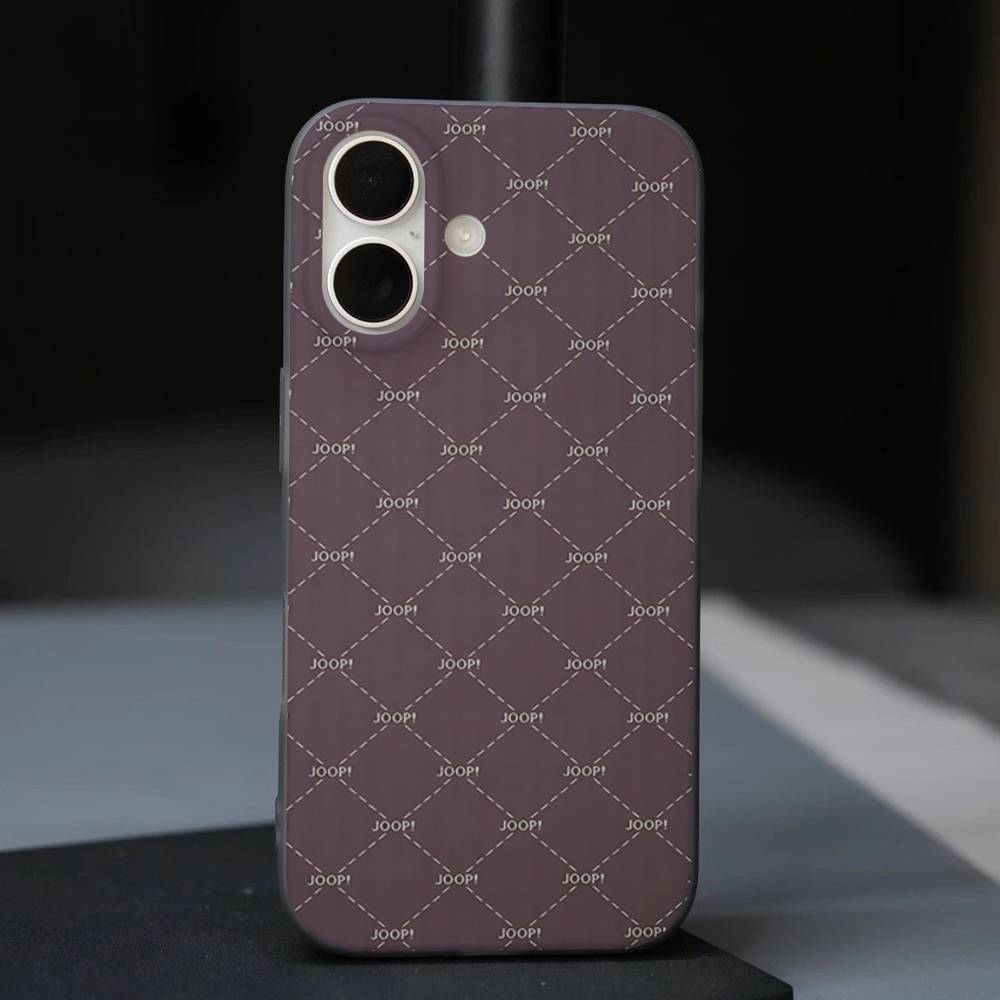 

J-Joops Logo Phone Case For IPhone 17 16 15 14 13 12 11 Corrugated Frosted Soft Cover Anti-Slip iPhone 17pro max