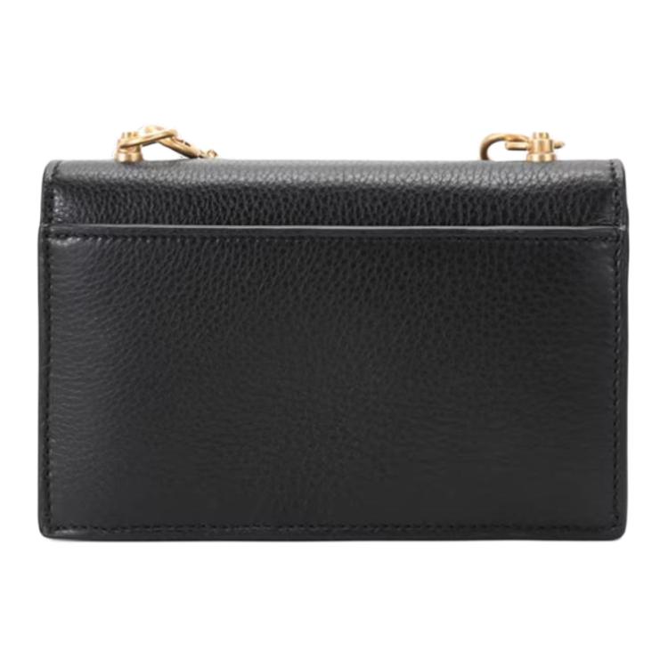 Tory Burch Miller Iconic Double T Logo Chain Shoulder Bag Women Shoulder Bag Black 80532-0321