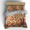 Leopard and Zebra Animal Print Bedding Duvet Cover Set Duvet Cover Pillowcases  (1*Duvet Cover 2*Pillowcases, without duvet insert)