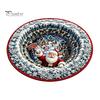 Winter Welcome Mat 3D Christmas Round Rug, Optical Illusion Area Santa Claus Deep Hole Festive Indoor Floor Prints, Non-slip Rug for Entrance