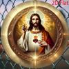 Metal Tin Sign Christian Sacred Heart Jesus Wall Art Religious Home Decor