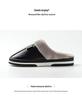 Men's Extra Large Waterproof Cotton Slippers - Winter Indoor Non-slip Warm Shoes