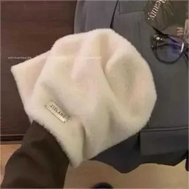 

Осень-зима, супермягкие шапки из кроличьего меха, утолщенные плюшевые модные пушистые шапки премиум-класса, милые, классные, теплые шерстяные шапки