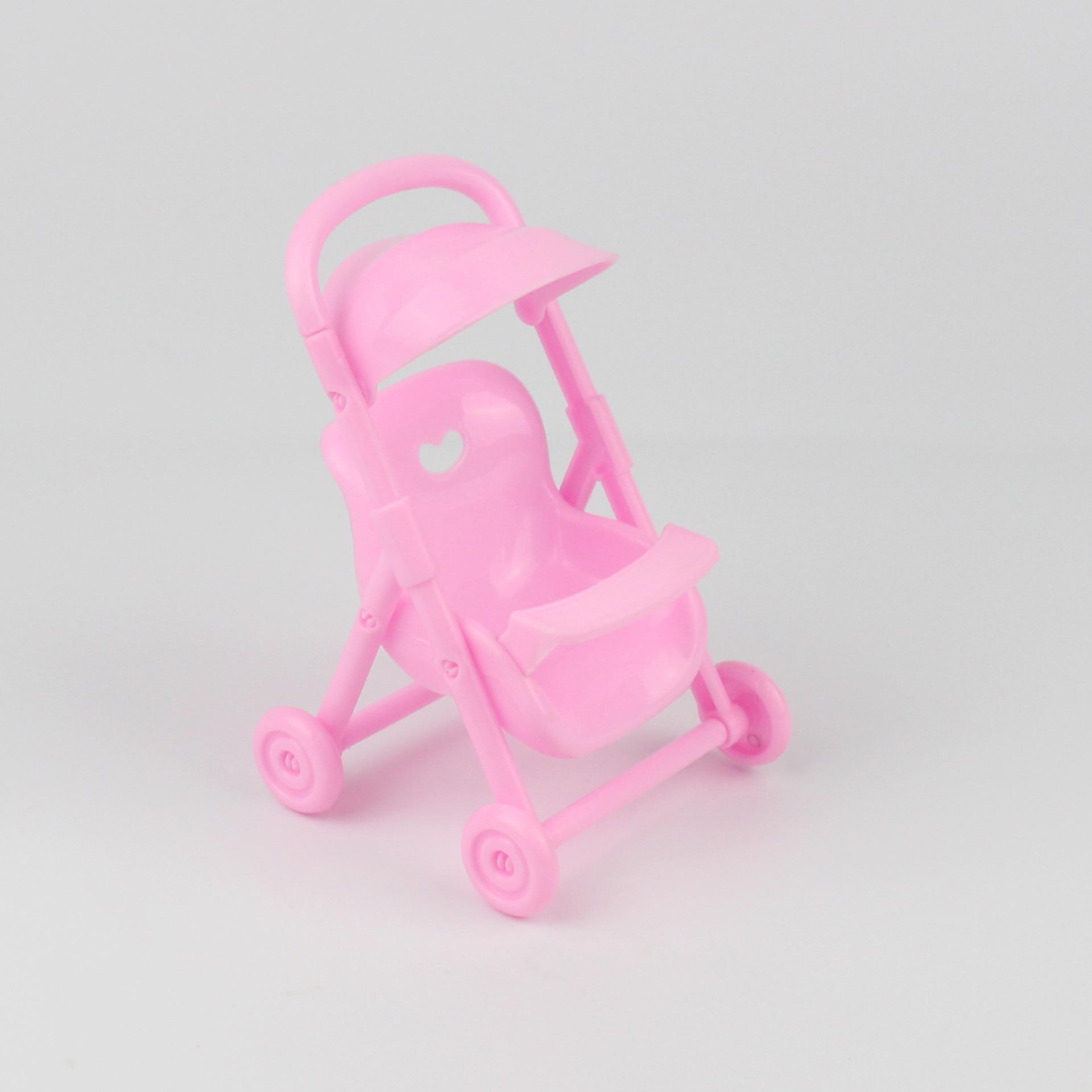 Пластиковая игрушечная коляска для куклы Барби — фото 3