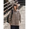 2024 Letter Long Sleeve Shirt Japanese Hong Kong Style Ins Loose Shirt Boys Summer Trendy Versatile Casual Coat