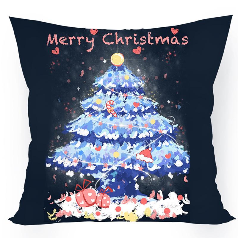 

Рождественский чехол для подушки, наволочка для рождественского дивана, автомобиля, домашний декор 45X45 см 1