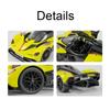 1:18 Size Divo 750S Valkyrie Sports Car Model Toy Doors Opened Shock Absorption Dust Cover Cars Models Gifts for Children