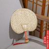Handmade Straw Baby Mosquito Repellent Cool Cattail Leaf Fan