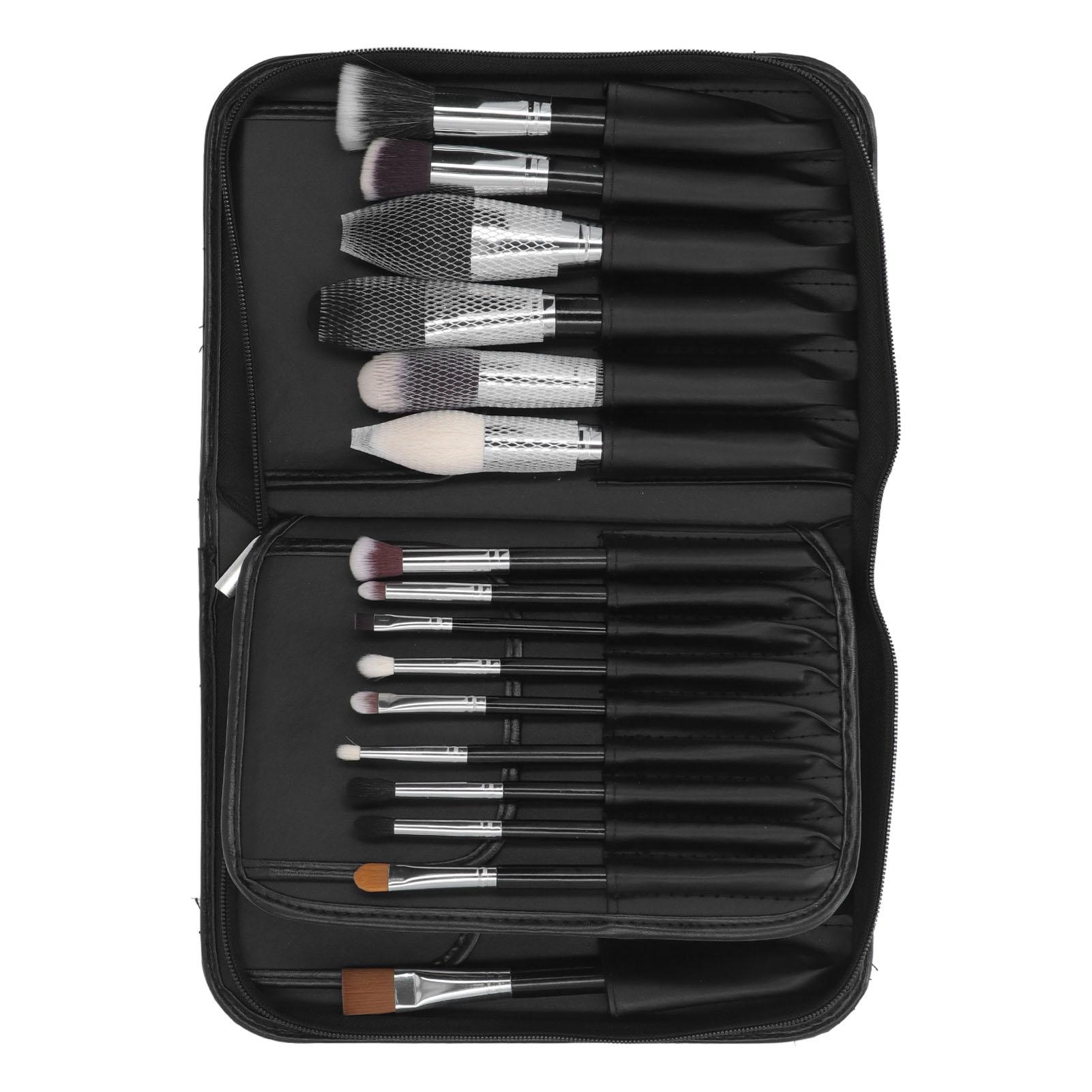 

Набор из 29 кистей для макияжа с козьей щетиной и деревянной ручкой. Профессиональный набор косметических кистей со складной конструкцией.