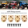 4Pcs RC Knuckle Cover Brass High Strength Rust Resistant RC Axle Gear Cover for FMS 1Celsius24 FCX24 RC Crawler