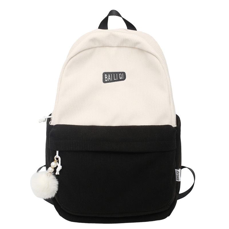 Ruiyingzizhi Vintage Ins Autumn And Winter Double Shoulder Backpack For College Students Large Capacity Breathable Street Fashion Style 15-25 Days