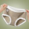 A-Grade Antibacterial Pure Cotton Women's Mid-Waist Briefs - Bare Feel & Extended Crotch