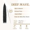 Ocean Deep Wave Kanekalon Crochet Hair 30 inch 120g Long Ombre Synthetic For Women