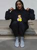 Women's Trendy Heavy-Duty Casual Loose Sweatshirt with Mid-High Neck and Long Sleeves