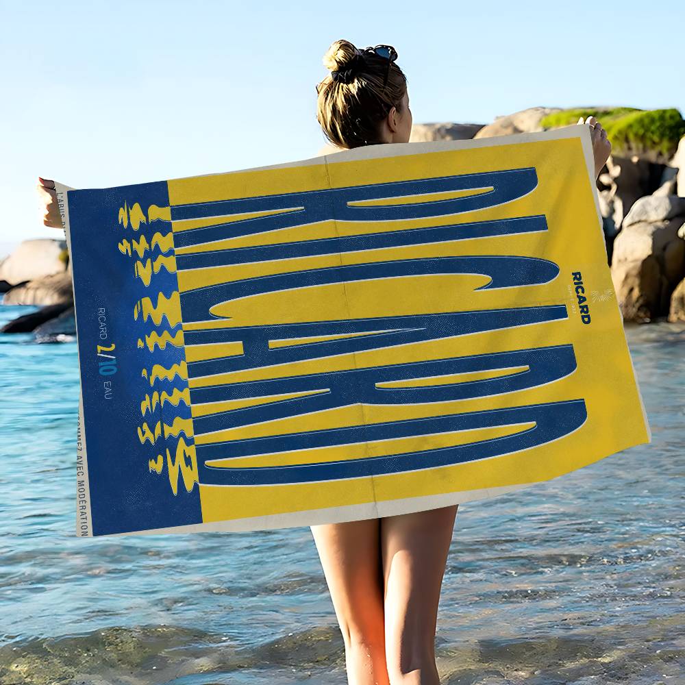 R-RicardS LOGO Anime Beach Swimming Towel Soft Absorbent Washcloth Children's Gifts for Kids Travel Camping Gym
