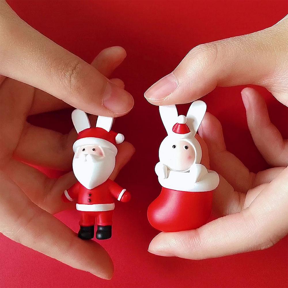 Creative Fridge Sticker Santa Claus Memo Message Design Christmas Gift Resin Household Goods Desktop Kitchen Decoration 3D