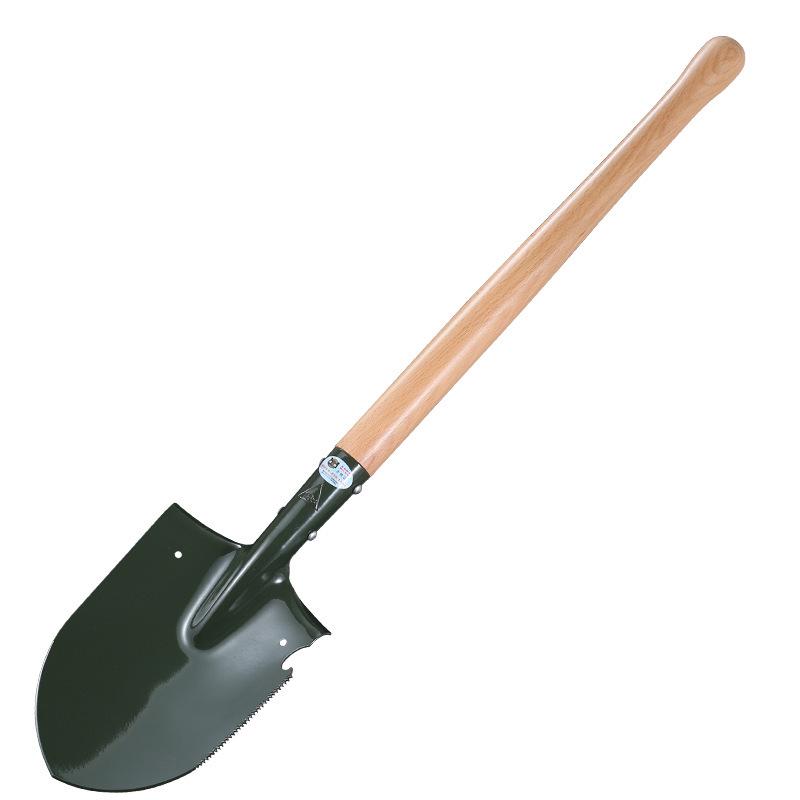 Changlin 108A Combat Shovel, Extended Manganese Steel, Beech Wood Handle, 80CM Length