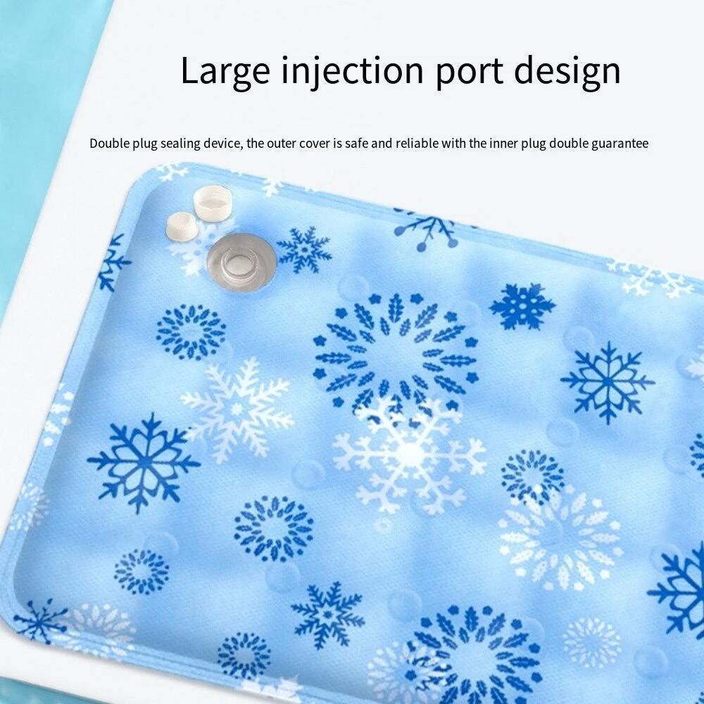 Cooling Pet Mat 60x90cm Ice Gel Self Added Water Dog Cold Bed Cushion Portable Durable For Small Big Dogs