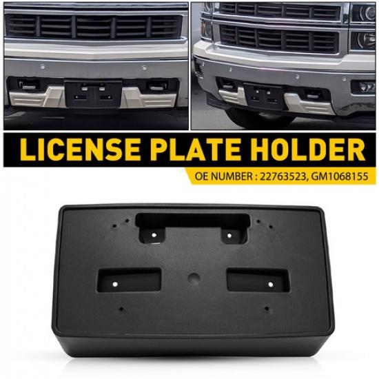 For 2014-15 Chevy Silverado 1500 Front License Tag Plate Bracket Holder 22763523