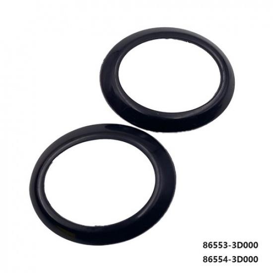 

2Pcs Black Front Fog Lamp Cap For Hyundai Sonata 2002 86553-3D000 86554-3D000