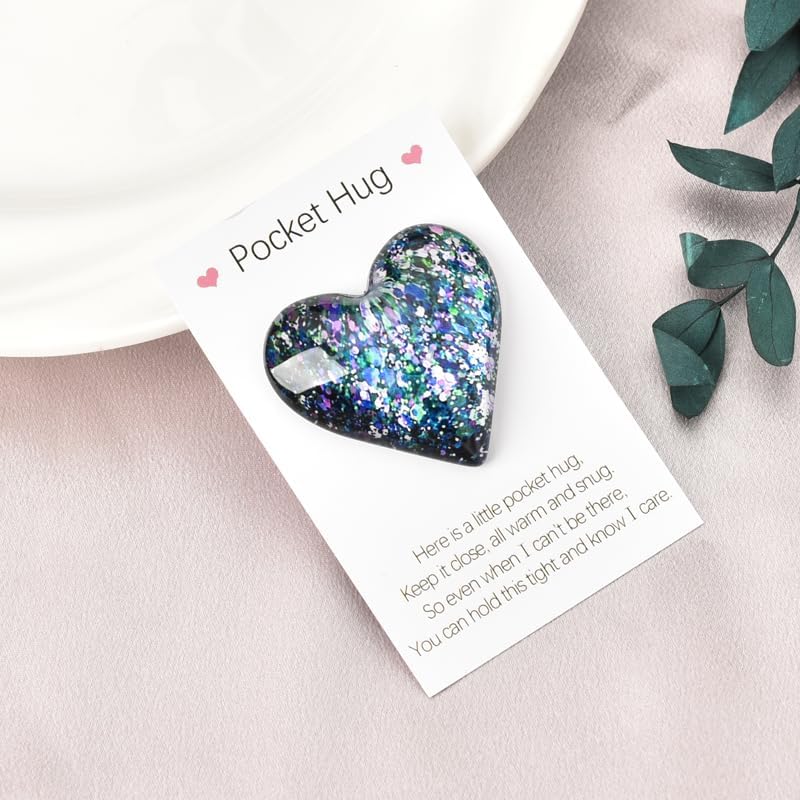 Sisadodo Pocket Hug Heart Token - Encouragement Gifts for Daughter, Son, Friends & Family