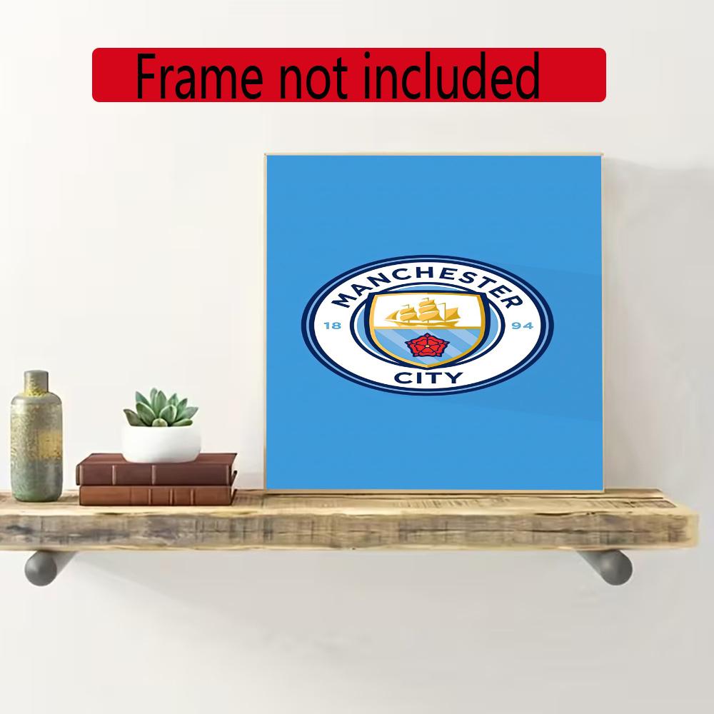 Manchester City 5D Diy Diamond Painting Round Diamond Diy Frameless Holiday Artwork Suitable For Home Office Wall Decoration