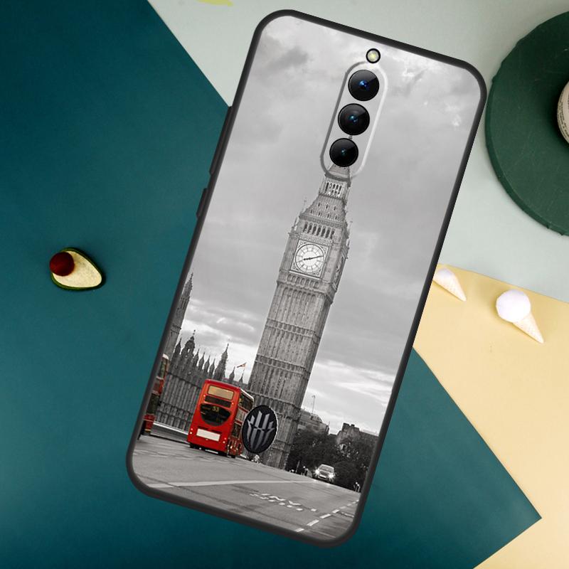 London Bus England Big Ben For ZTE Nubia Red Magic 10 Air 8 9 8S 9S 10S Pro Plus 7 6S 7S Pro Red Magic 11 Pro Plus Case