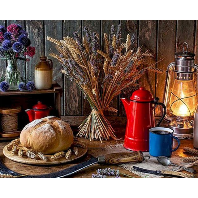 40x50cm Coloring By Numbers Tree Landscape Acrylic Drawing On Canvas Picture Planet HandPainted For Adults Kits Home Decor DIY