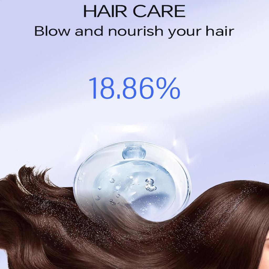 Hair Dryer Blue Light Negative Ion Quick Drying Silent Hair Dryer Curling Straightener Hairdryer For Styling Drying Women Travel
