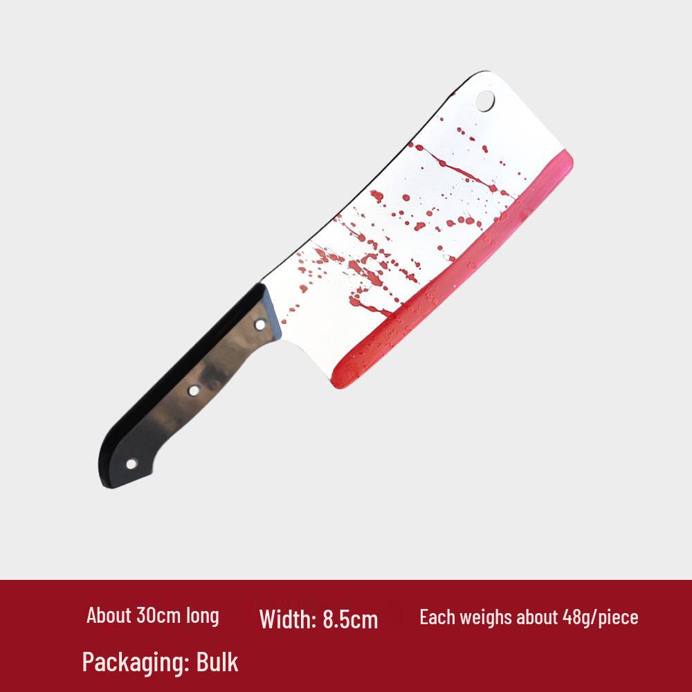 Halloween Simulated Blood Kitchen Knife Prank Prop - Ghost Festival Decoration
