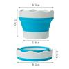 Foldable Silicone Brush Holder: Retractable, Portable, Multifunctional Bucket for Kids - Compact Art Wash Station.