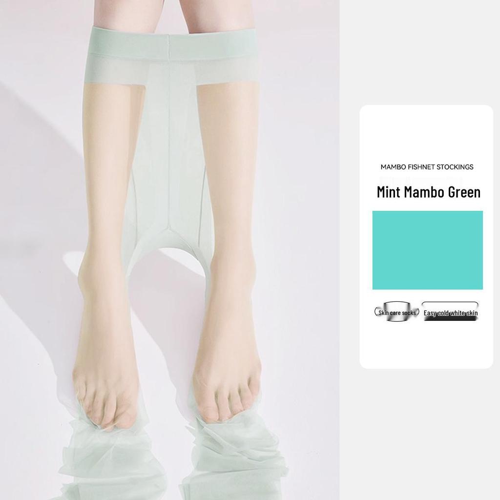 Bonas Damen Sommer Dünne Grau & Schwarz Anti-Snag Hochtransparente Sexy T-Schritt Unsichtbare Strümpfe