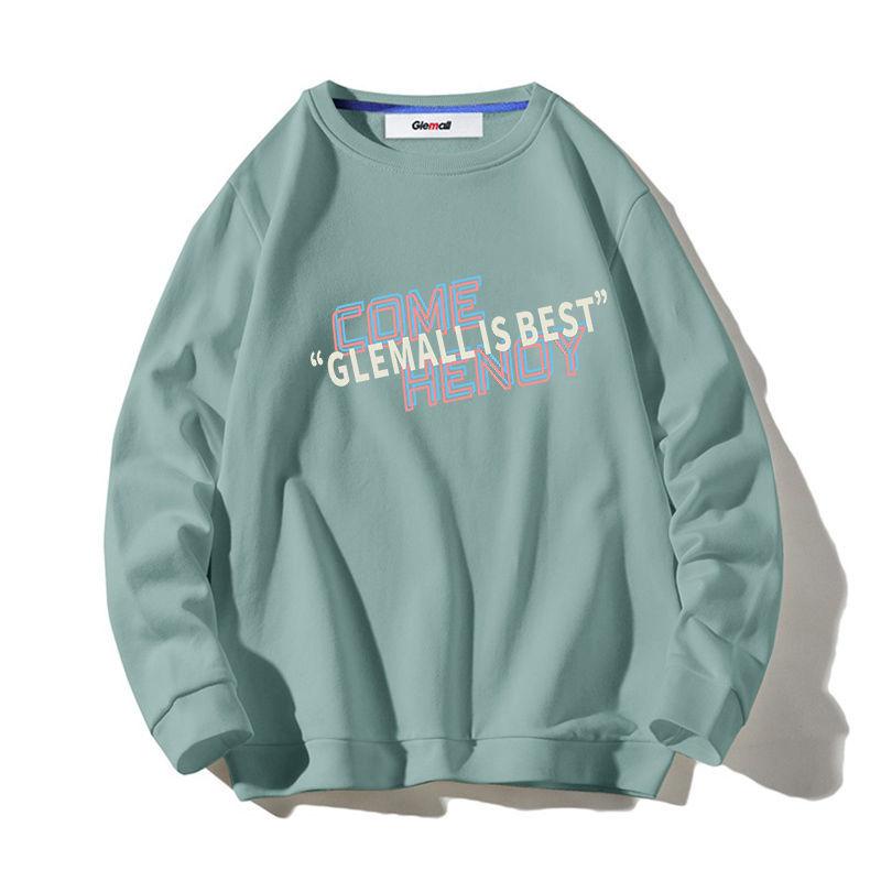 Мужской свитер с круглым вырезом осень 2021 новый повседневный пуловер с принтом XXXXL 2477₽