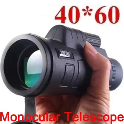 40 * 60 Monokular-Teleskop Superklares tragbares Teleskop Outdoor-Reisejagd für Telefon