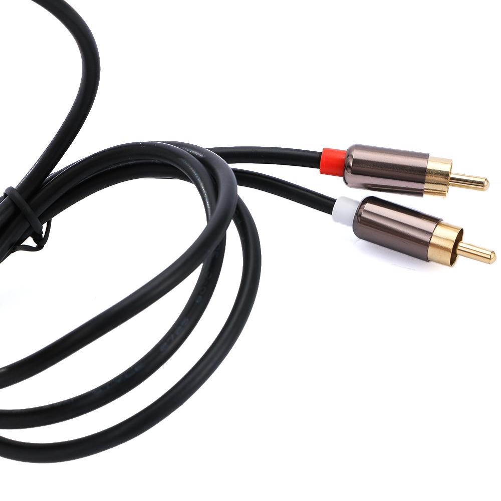 DVD Computer Amplifier 3.5mm Jack RCA Male Headphone Audio Cable RCA Cable Splitter 3.5 To 2RCA