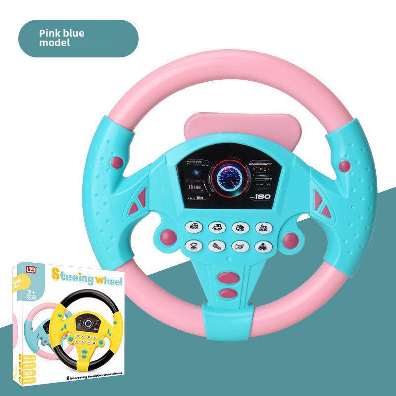 Douyin-Inspired Co-Pilot Steering Wheel Educational Toy for Kids