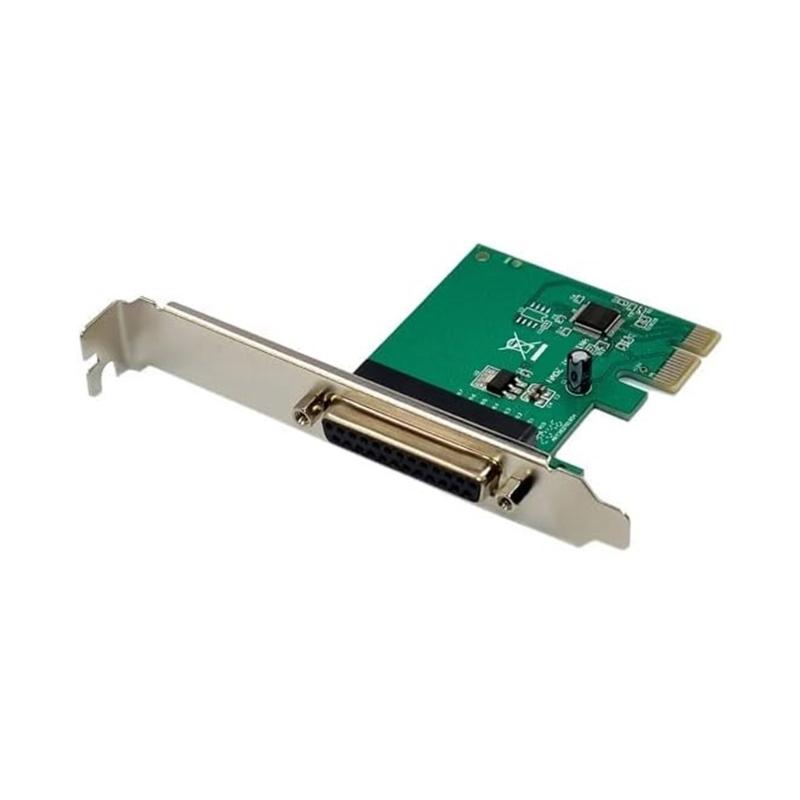 PCIe to Parallel Port Expansion Card PCIE to DB25 Easy Installation Convenient Expansion Card Low Profile Bracket